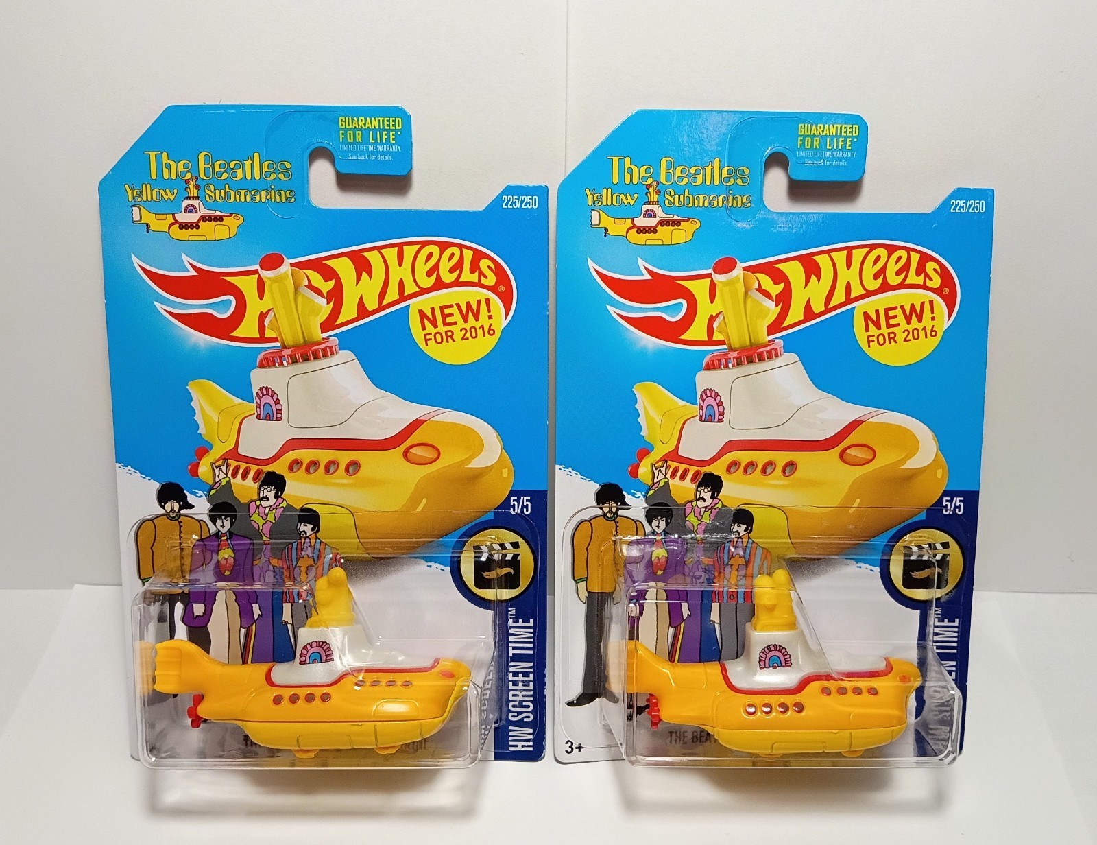 Hot Wheels The Beatles Yellow Submarine Metal #5/5 HW Screen Time 2016 Set New