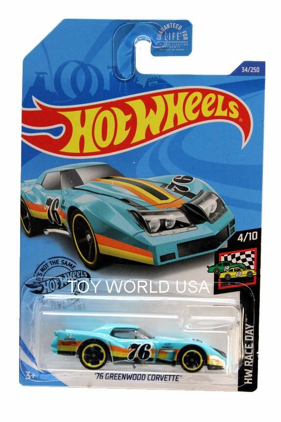 2020 Hot Wheels #34 HW Race Day ’76 Greenwood Corvette teal