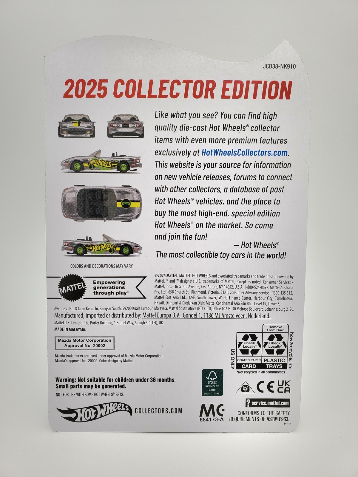 Hot Wheels ZAMAC RLC Collector Edition Custom ’70 Chevy Nova & 2004 Mazda Miata