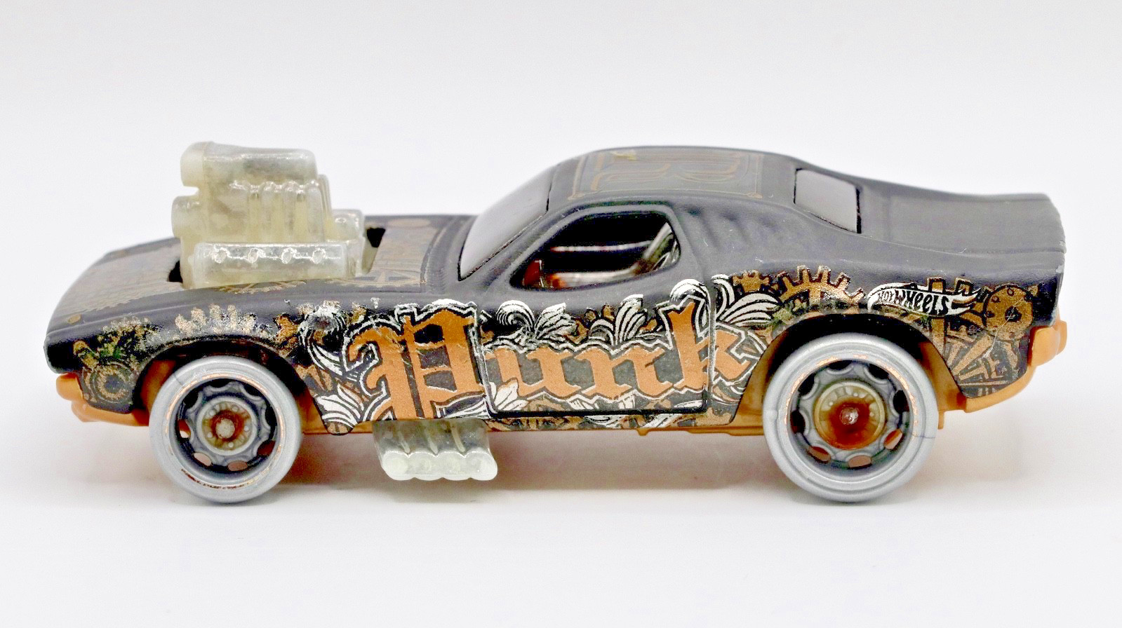 2020 Hot Wheels Art Cars ~ 1970 RODGER DODGER ~ Steampunk Black Gold Diecast