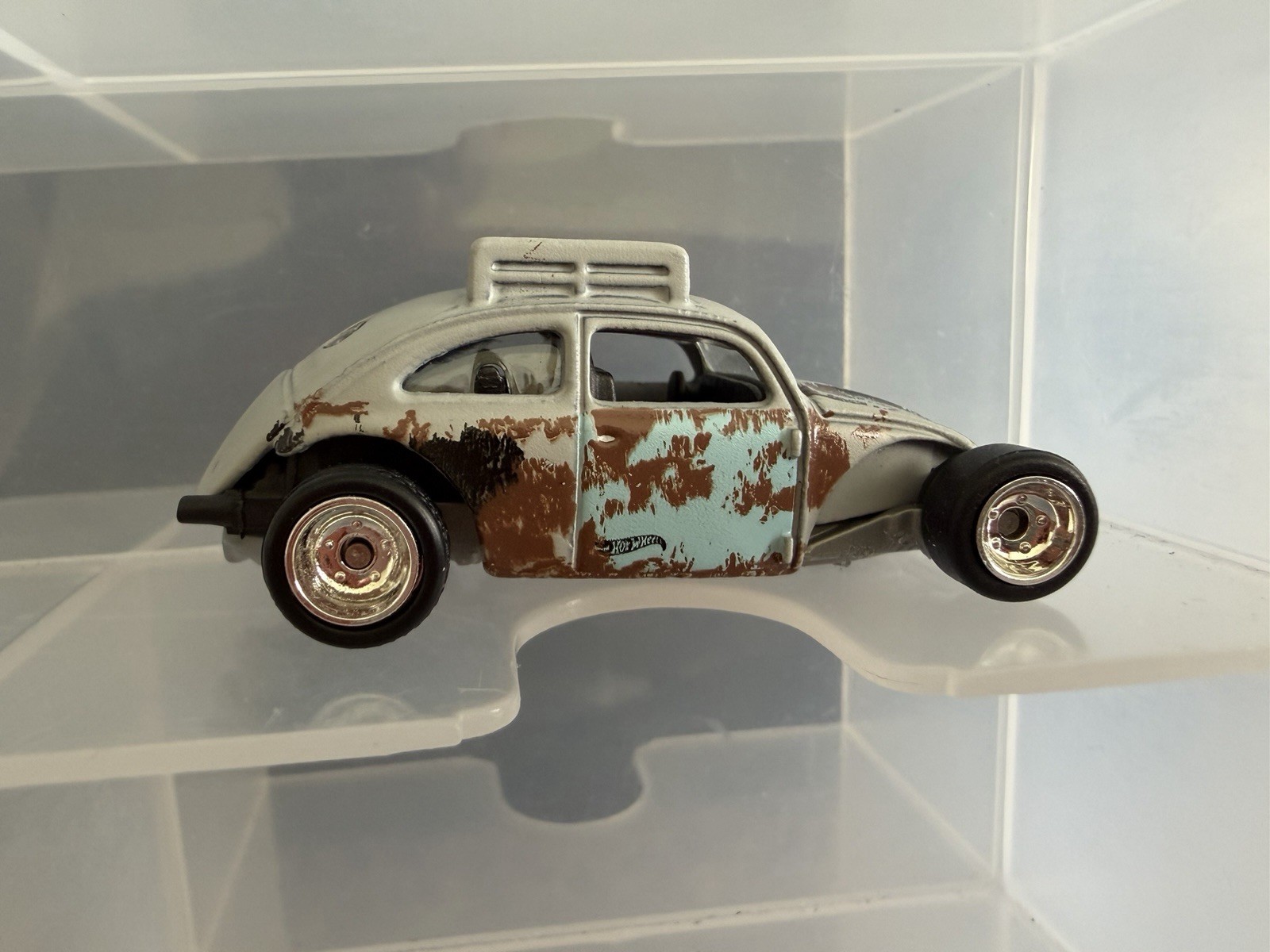 Hot Wheels Volkswagen Beetle Custom – Real Rider Wheel Swap Rat Rod Hot Rod