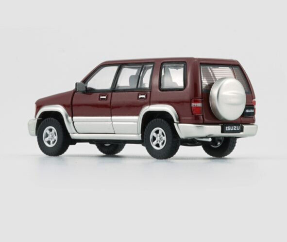 BM Creations 1998-2002 Isuzu Trooper / Big Horn Dark – Red -RHD 1:64 Car 64B0336