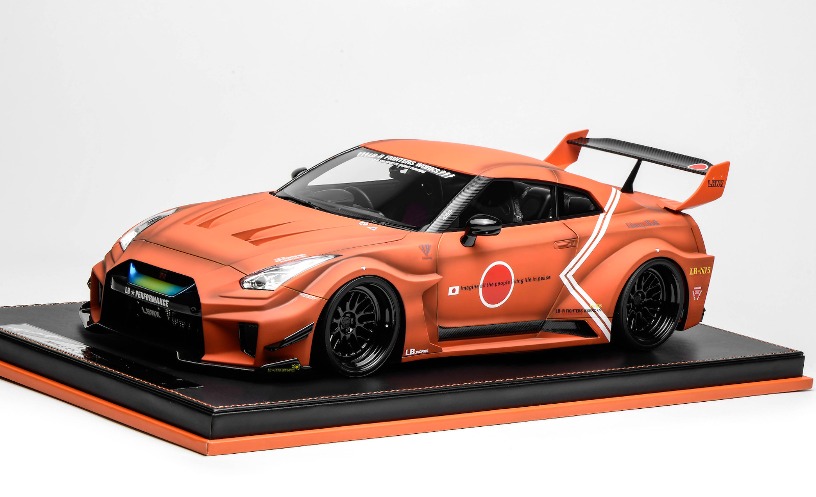 1/12 scale IVY model of the Nissan R35 GT-RR orange Liberty walk Leather 20 pcs