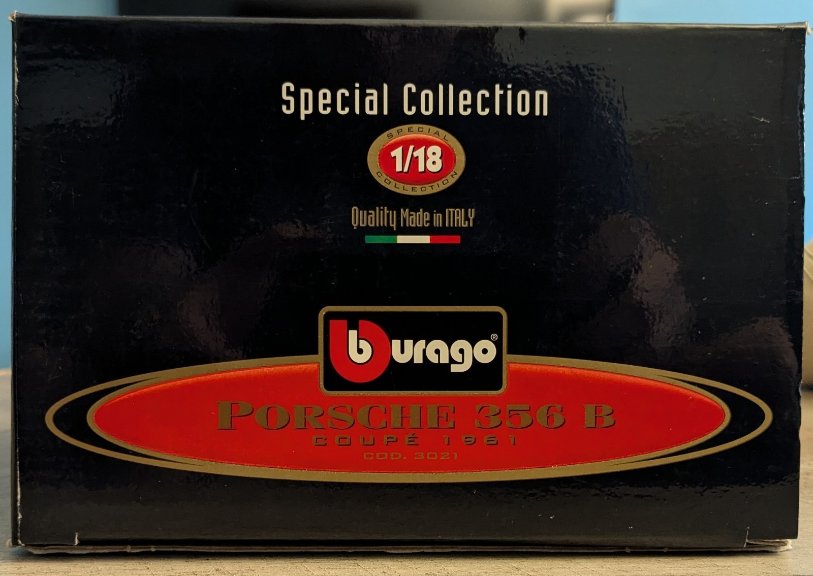 Bburago Porsche 356B Coupe 1961, Black 1/18, COD 3021, Special Collection