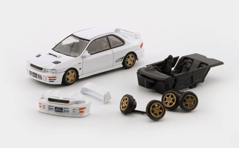 BM Creations Subaru Impreza WRX Type-R 3-6 Gen – White – LHD 1:64 Diecast Car