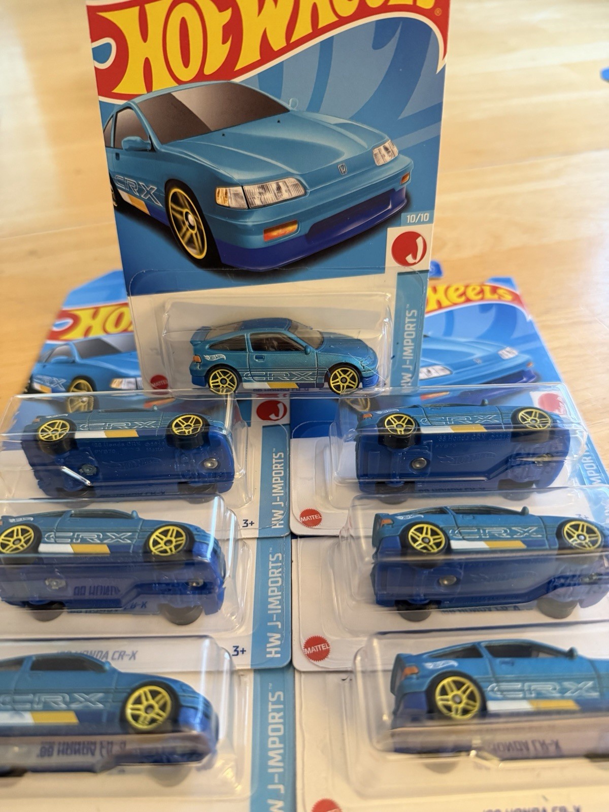 Hot Wheels 1988 Honda CR-X HW J-Imports 1:64 Diecast Blue- $27.00 for lot