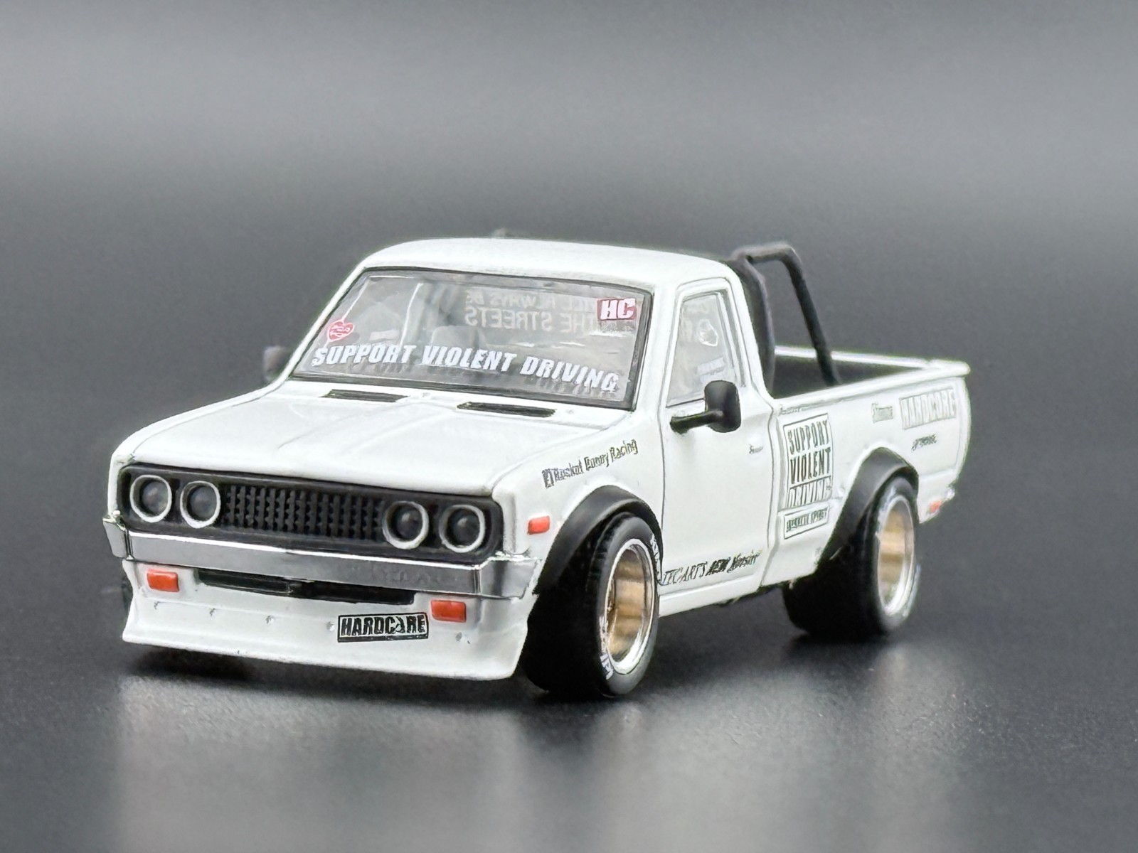 Pop Race Pandem Datsun 620 White 640350 1/64