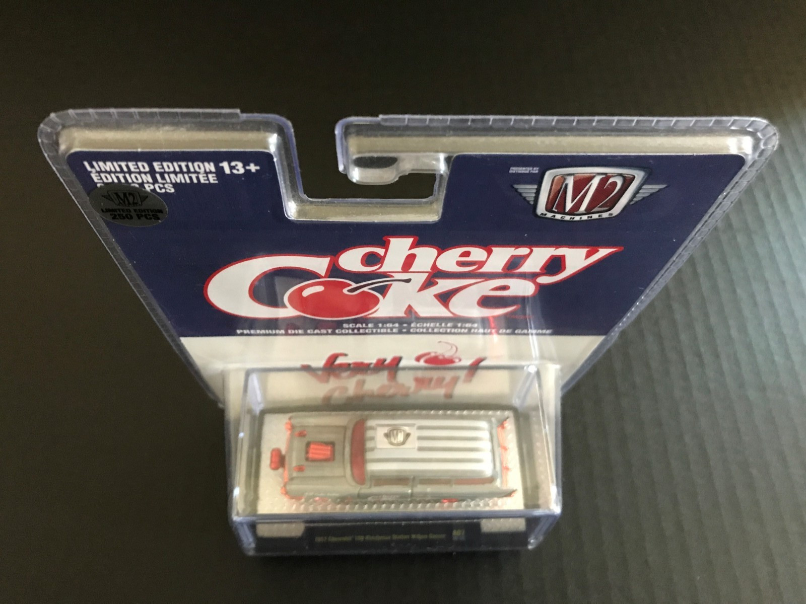 M2 Machines “Cherry Coke” ’57 Chevrolet Handyman Wagon Gasser RAW Chase 250 pcs.