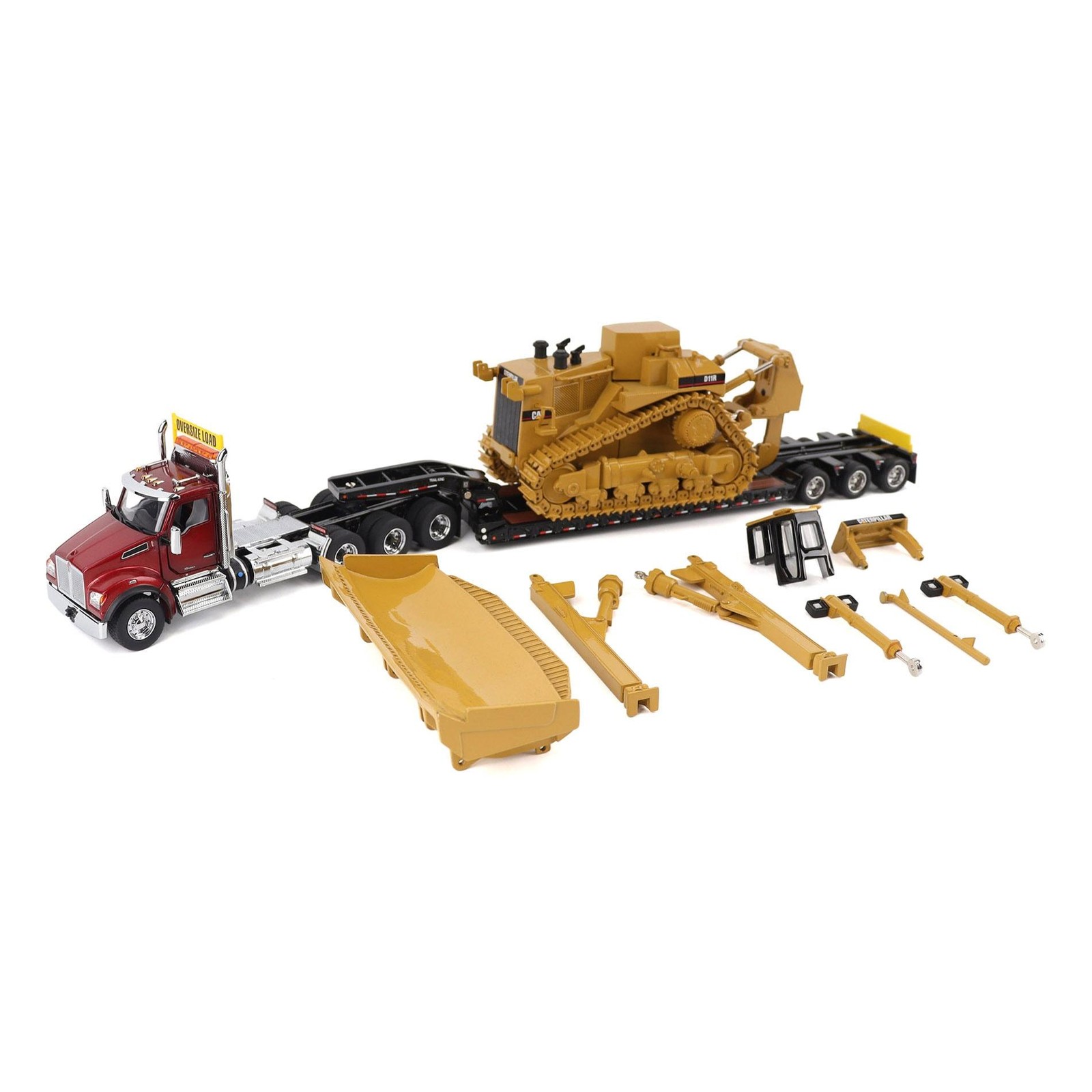 1/50 Kenworth T880 Trail King TK120 Lowboy CAT D11R Dozer Transport Series 85787