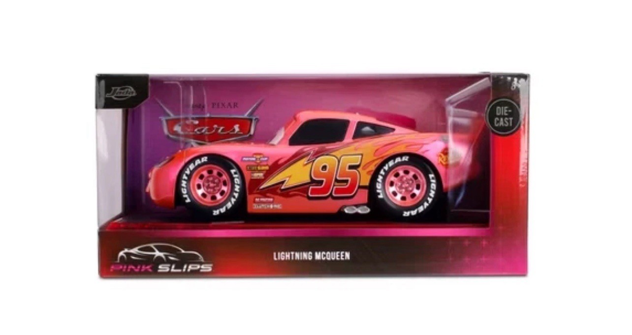 IN HAND Jada Pink Slips CHASE Disney Cars Lightning McQueen 1:24 FREE SHIP
