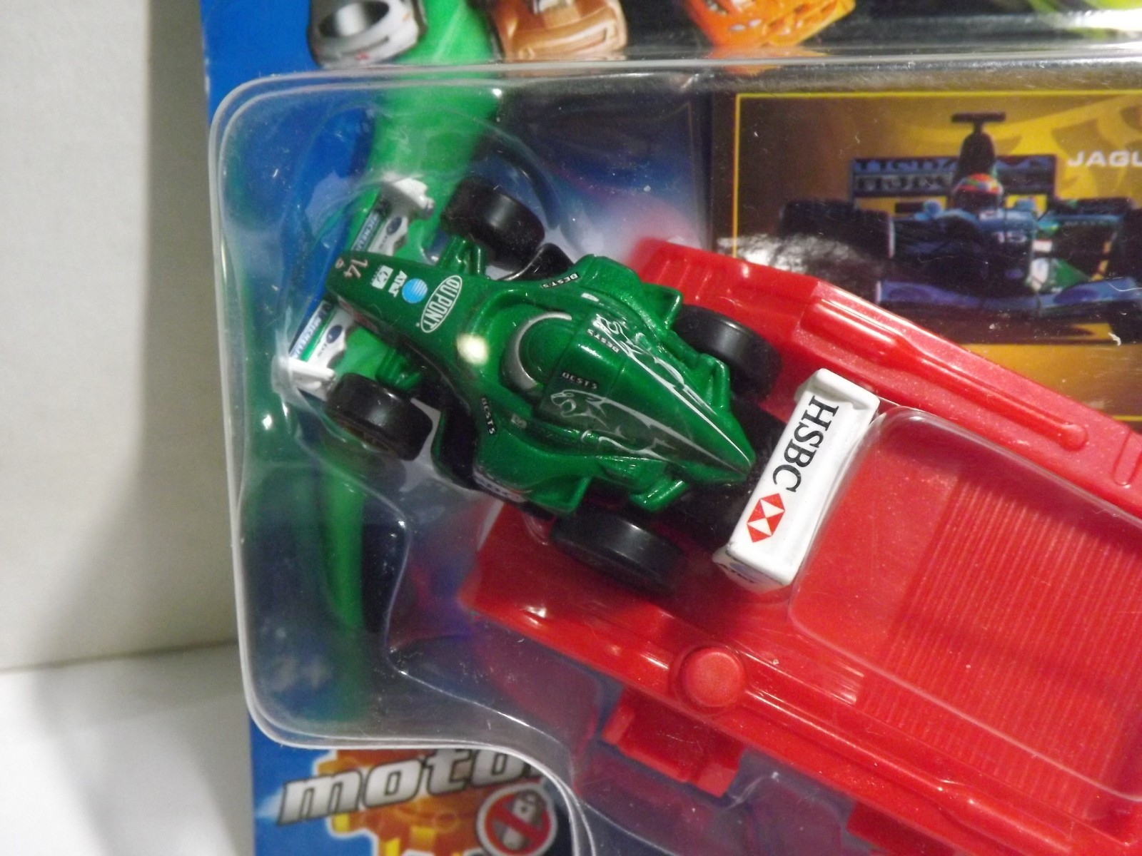 2004 Hotwheels Speed Demons Green Jaguar Racing 3/4 Jaguar R4