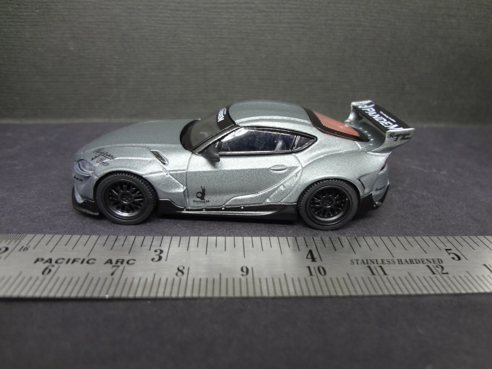 Mini GT Pandem Toyota GR SUPRA V1.0 matte grey 1:64 loose with box