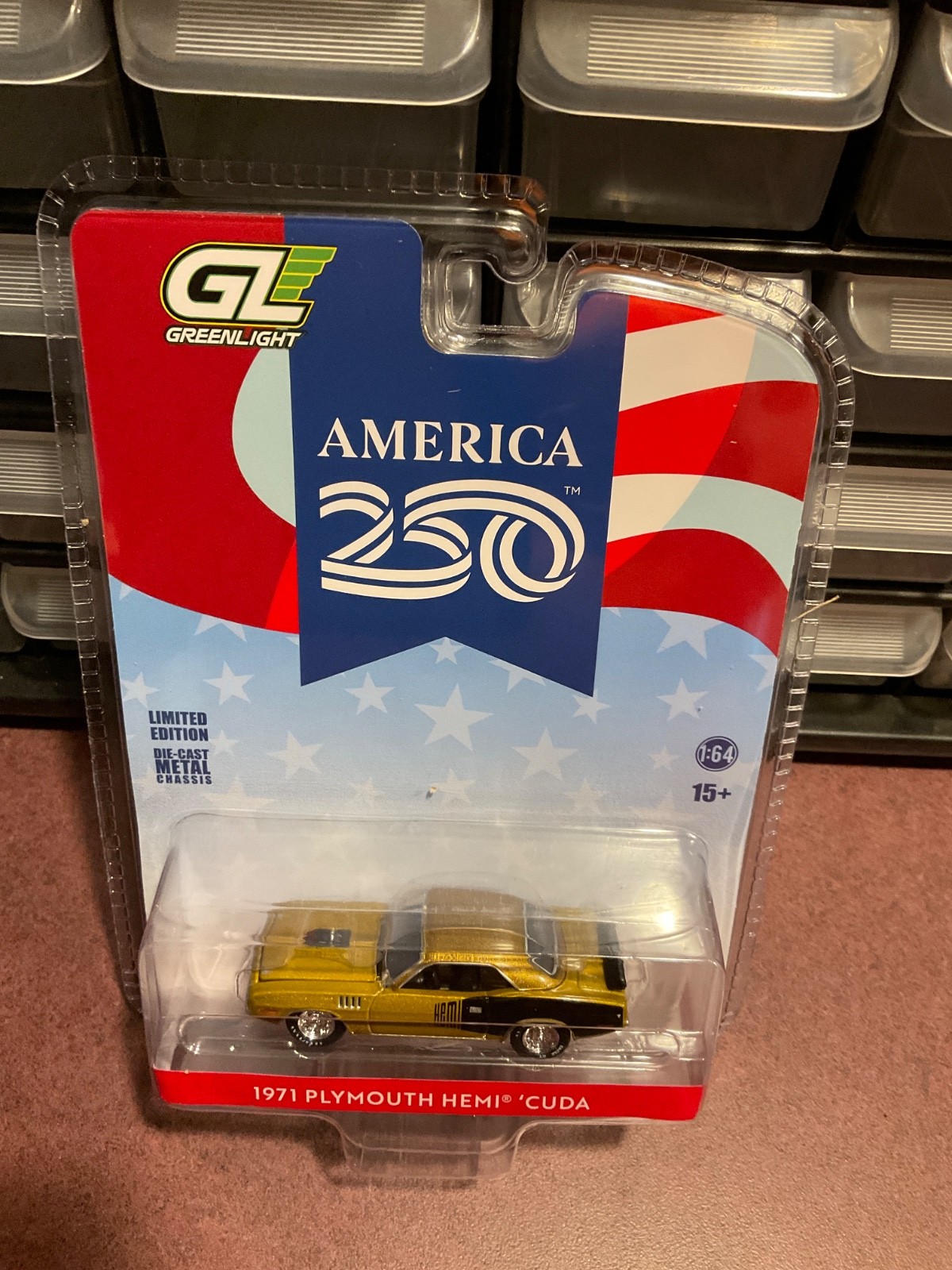 Greenlight America 250th Anniversary 1971 Plymouth HEMI Cuda