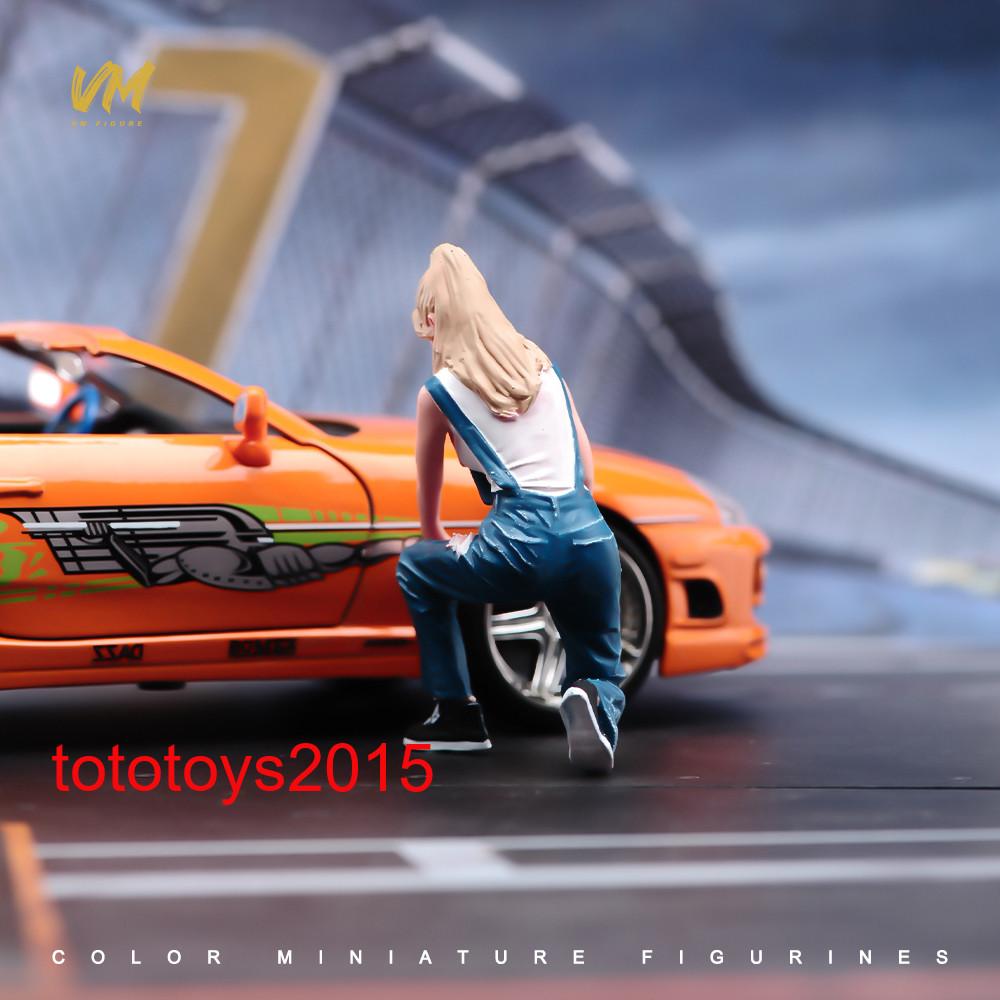 1/72 1/87 1/64 1/43 1/32 1/24 1/18 mechanic woman Girl Scene Miniture Figure Dol