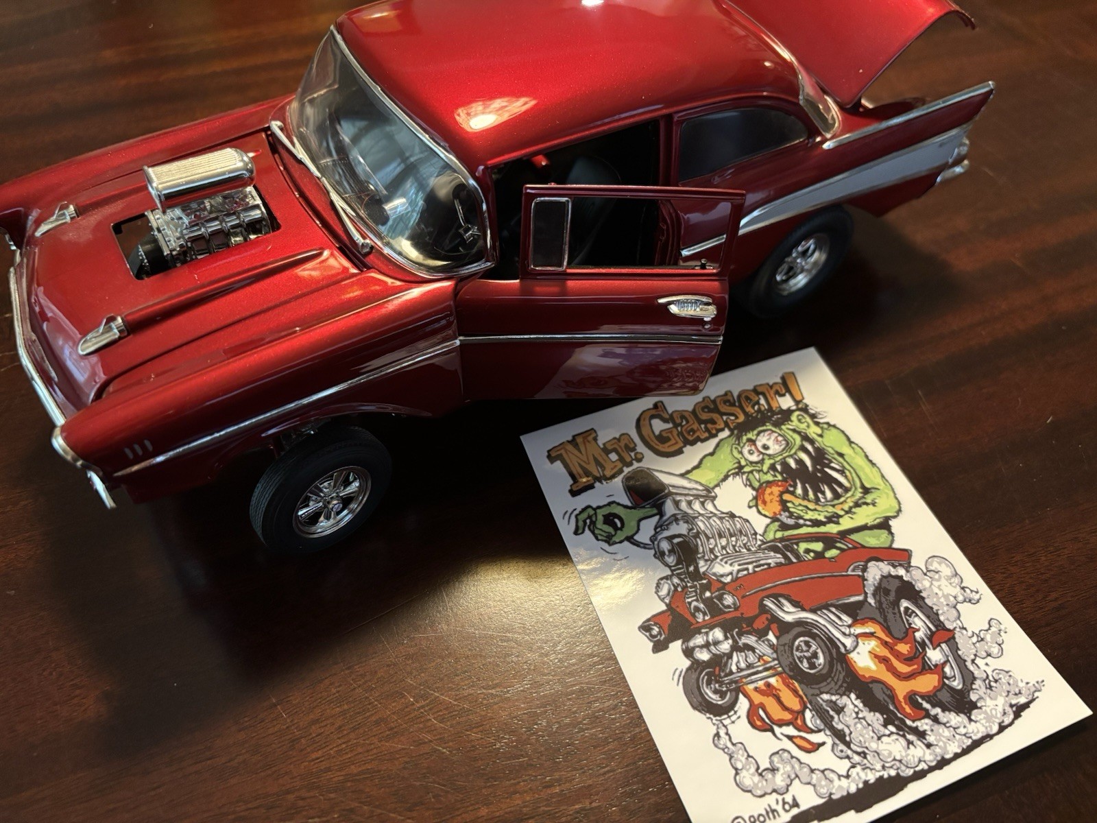 RAT FINK MR GASSER 1957 CHEVROLET BEL AIR 1/18 ACME DIECAST NHRA #7008