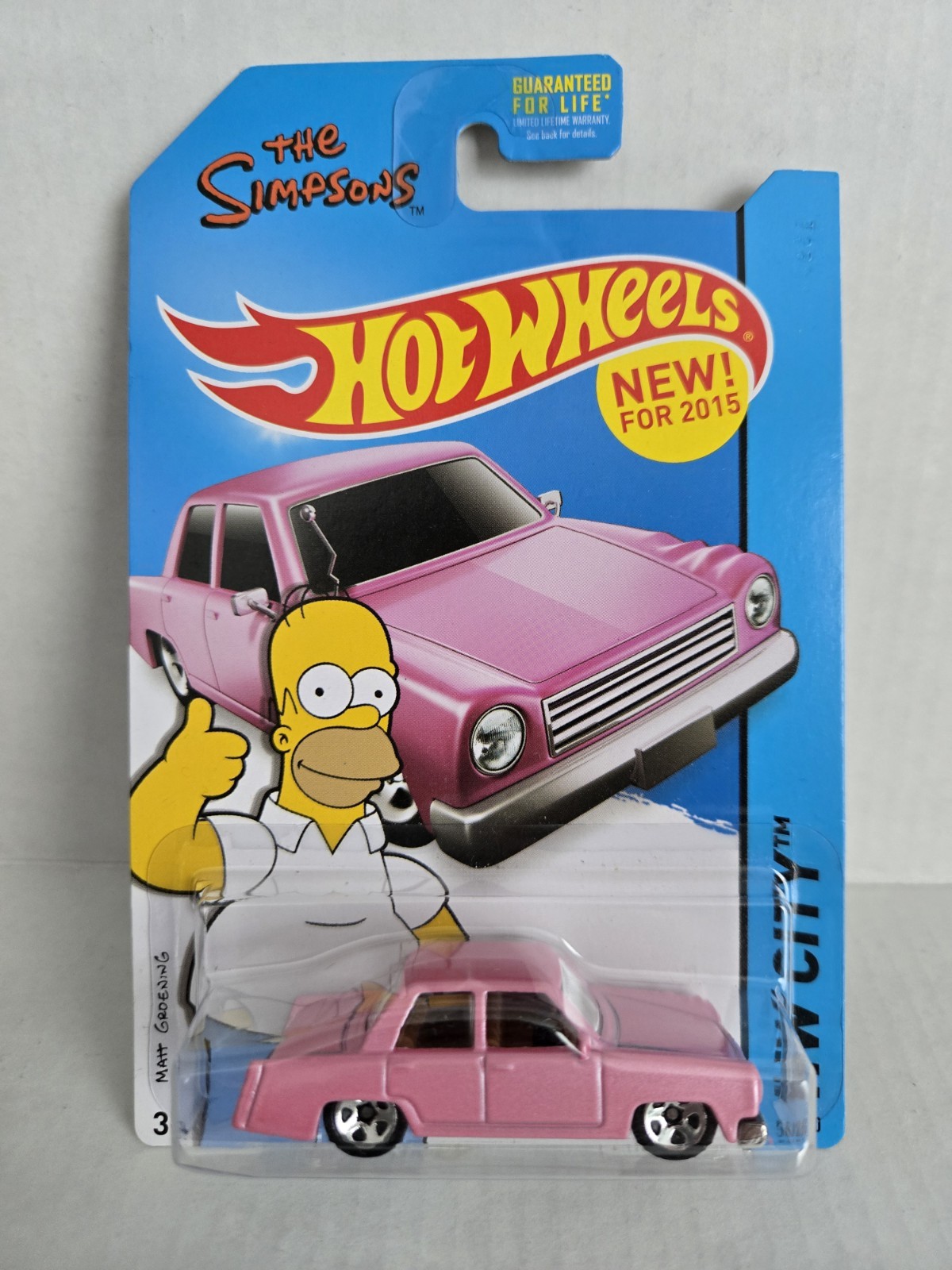 2015 Hot Wheels New HW City The Simpsons Family Car Diecast Car