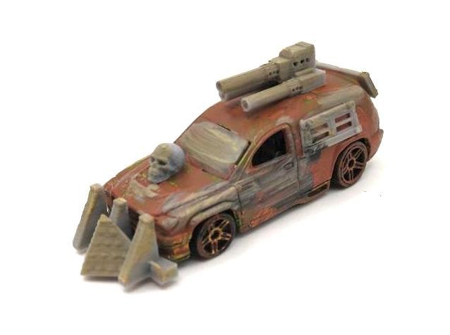 Custom Mad Max Zombie War Wasteland Road Warrior Truck 1/64 Hot Wheels Vehicle