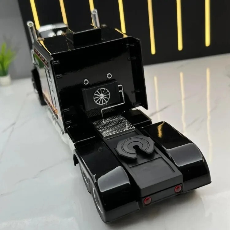 1:24 Diecast Vehicle for Peterbilt Heavy Truck 389 Model Truck Toy Sound Light