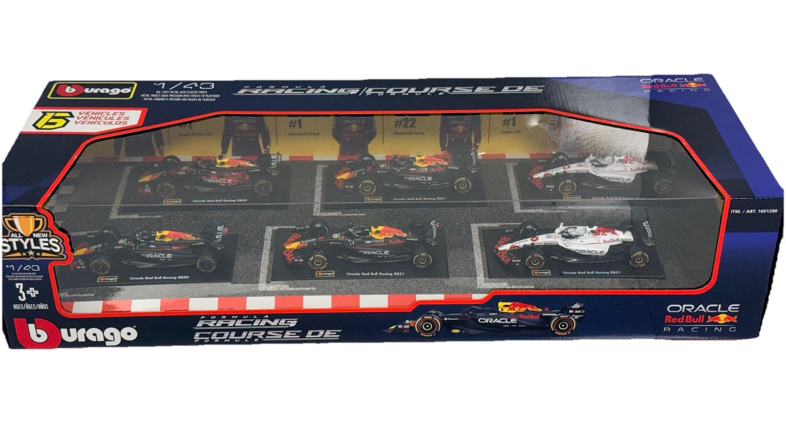 Bburago Red Bull Formula 1 F1 Die-Cast Model All New Styles Cars, Limited Burago