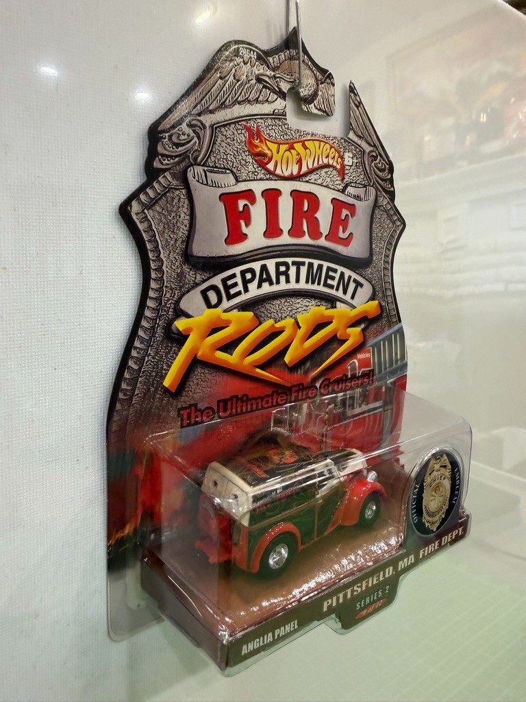 Hot Wheels Fire Dept. Rods Pittsfield, MA Fire Dept Ford Anglia Panel – Unopened