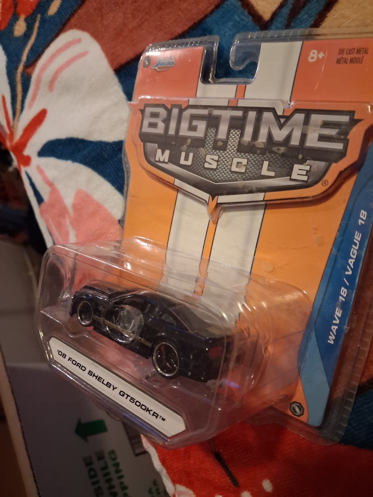 Jada Toys Bigtime Muscle 1:64 2008 Ford Shelby GT500KR Black Diecast Licensed