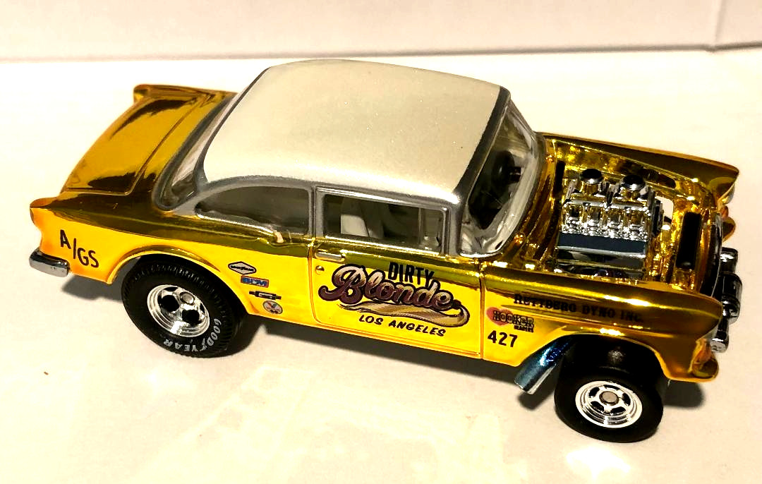 Loose RLC Exclusive Collectors Club ‘55 Chevy Bel Air Gasser DIRTY BLONDE 427