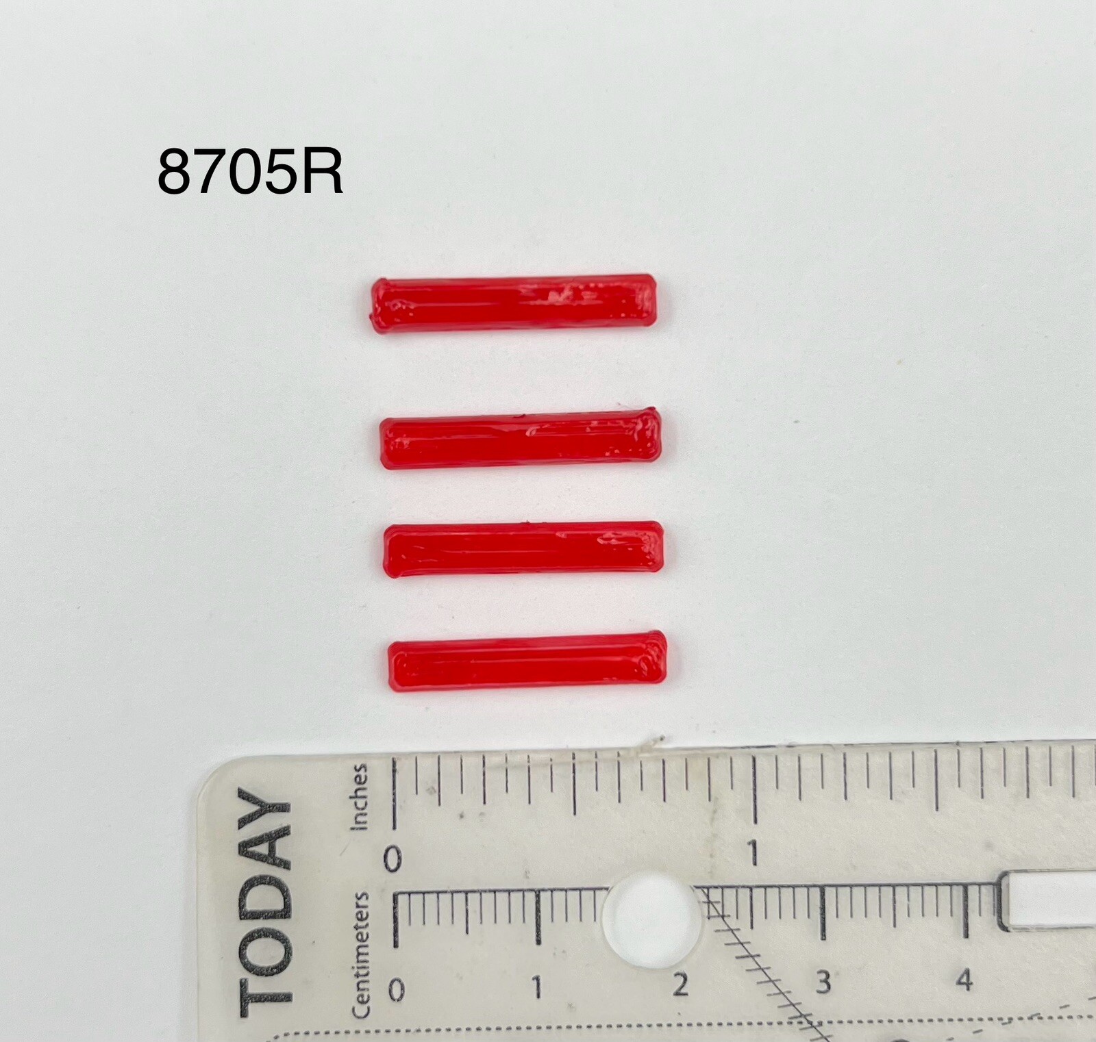 4 Pack 1/87 HO Scale Red Long Code 3 MX7000 Lightbar Police Fire Truck Ambulance