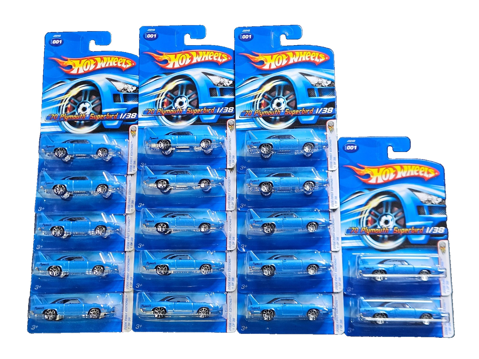 2006 Hot Wheels SUPERBIRD lot of 17 WITH SOME RIM VARIATIONS