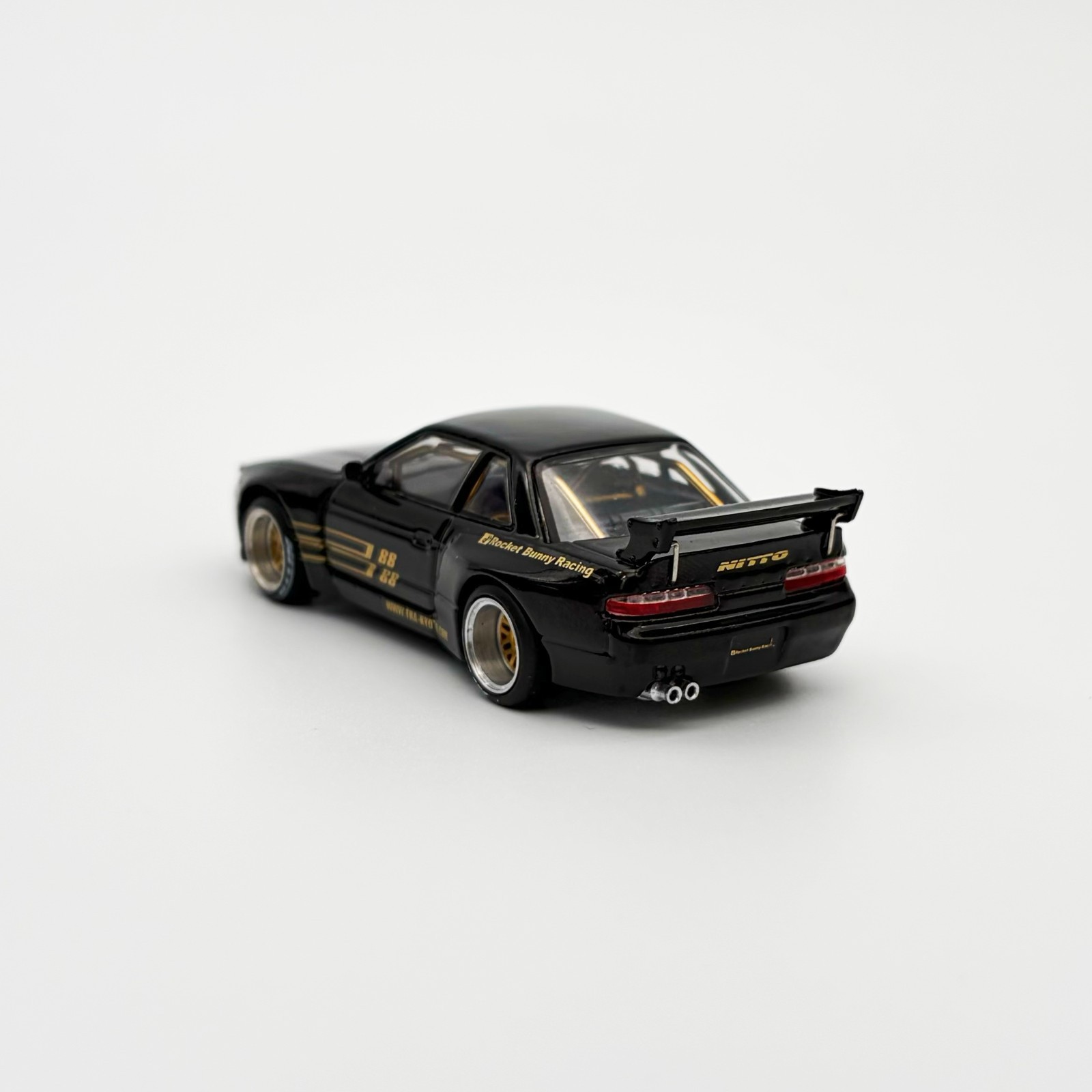 Pop Race 1:64 Nissan Pandem S13 Silvia Black Gold #289