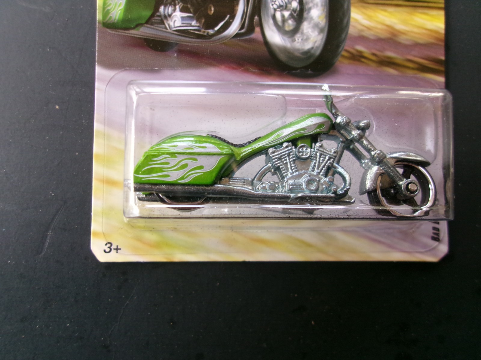 Hot Wheels-2008,Groundhog Day-Bad Bagger Motorcycle w/case