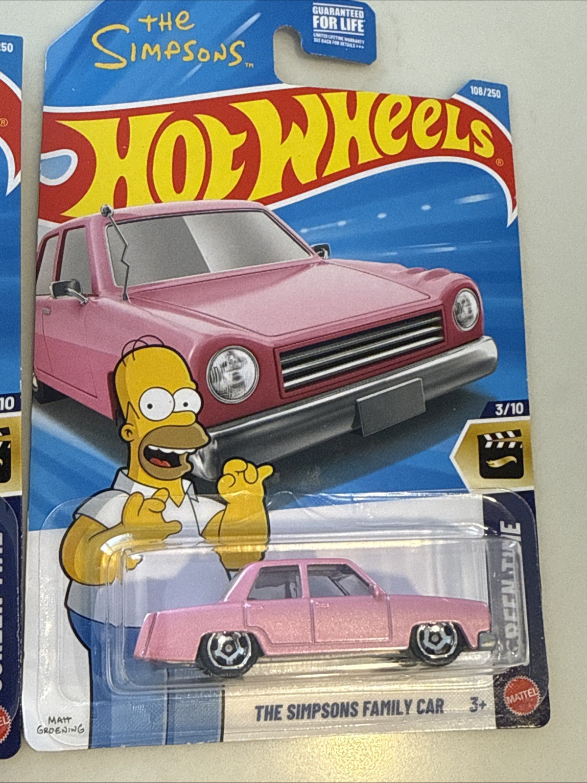 Hot Wheels The Simpsons Family Car 2015 & 2026 (Lot of 2) 1:64 w/Protectors