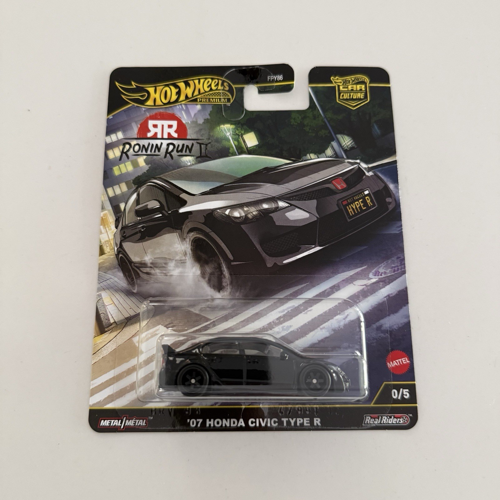 Hot Wheels Ronin Run 2 Set With CHASE ‘07 Honda Civic Type R Car Culture Premium
