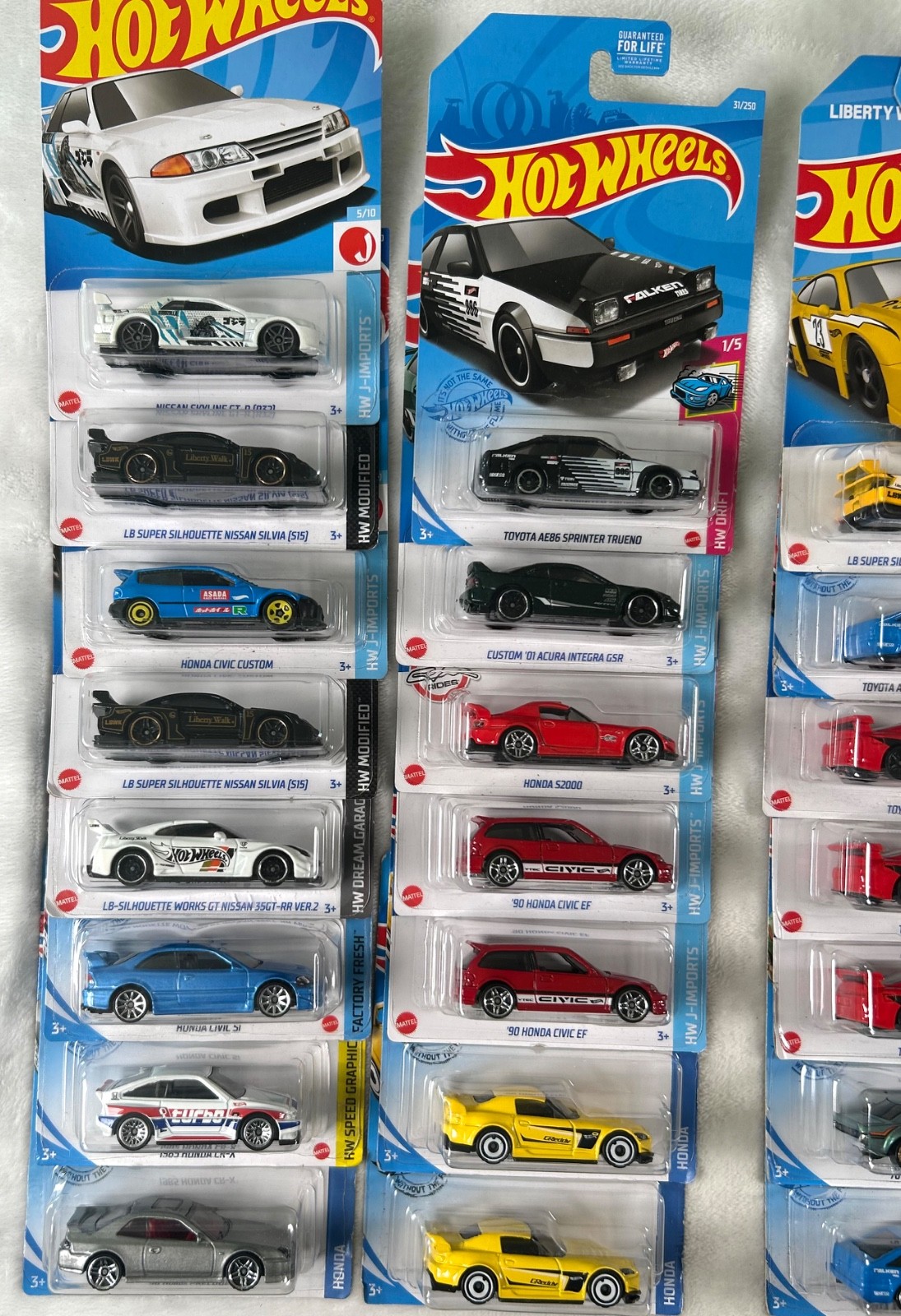 Hot Wheels JDM LOT of 44 Nissan Toyota Mazda Honda LBWK Civic + TREASURE HUNT