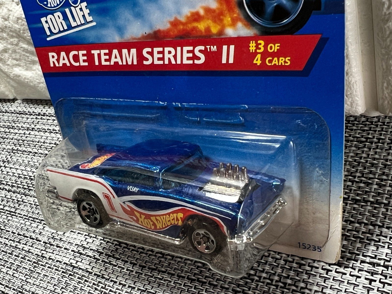 Hot Wheels Race Team Series II #3 of 4 Cars ’57 Chevy Collector #394 Blue