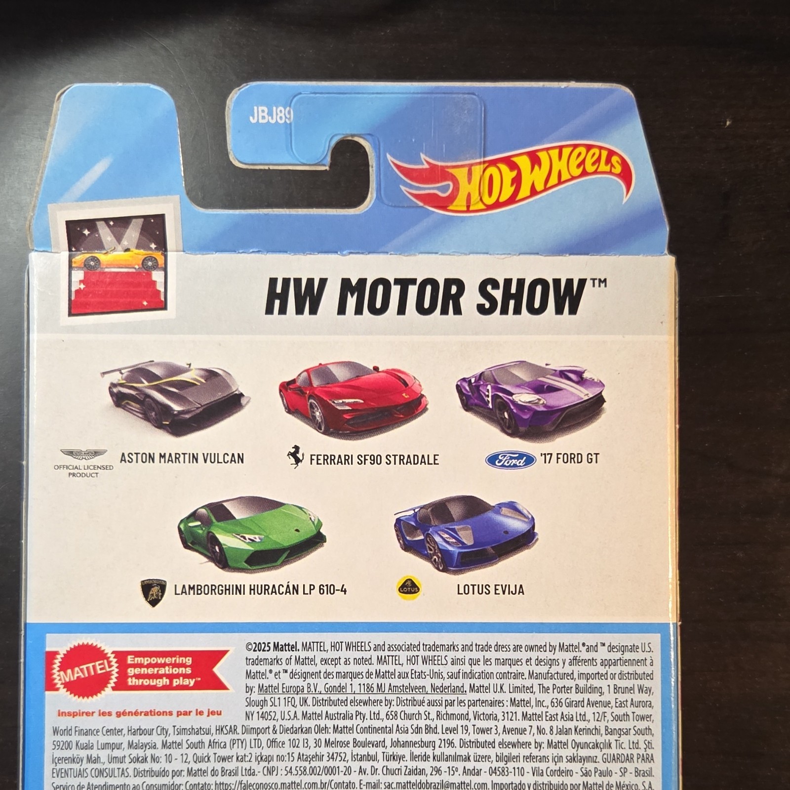 Hot Wheels HW Motor Show 5-Pack 1:64 Aston Martin/Ferrari/Ford/Lambo Unopened