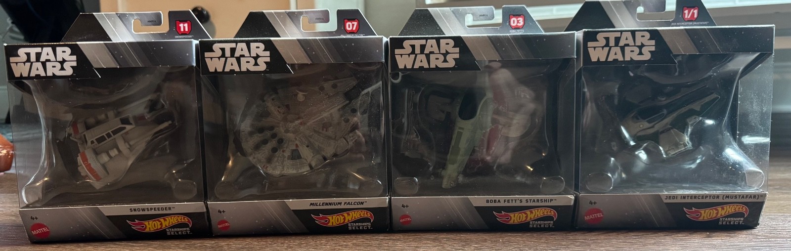 Hot Wheels Star Wars Starships Select Lot of 4 Brand New