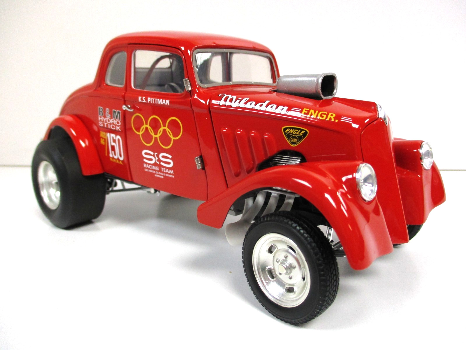 ACME – K.S. PITTMAN S&S RACING TEAM – 1933 WILLYS GASSER DRAG CAR – 1/18 DIECAST