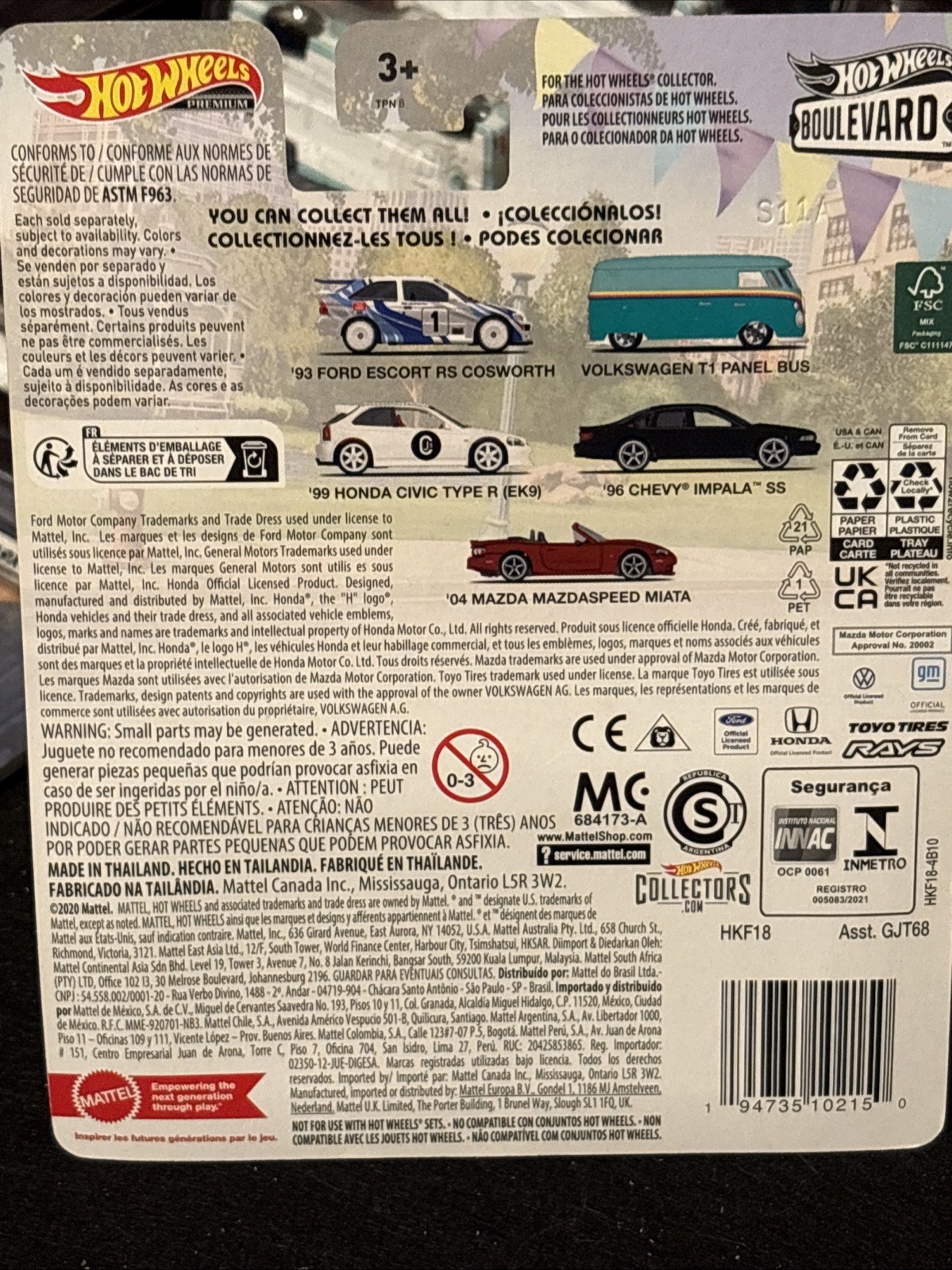 Hot Wheels Premium Boulevard #72 Volkswagen T1 Panel Bus