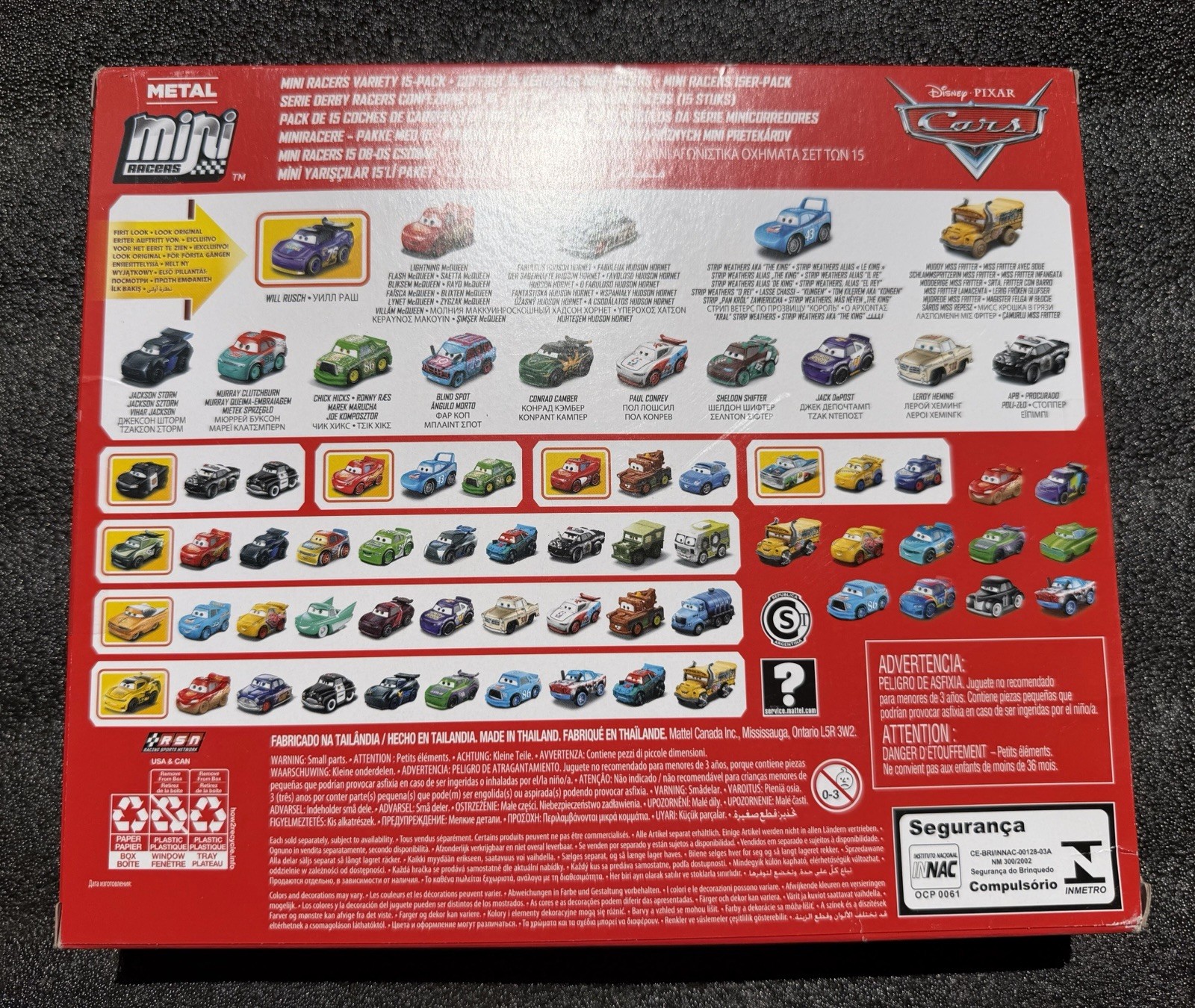 Disney Cars 3 Mini Racers Variety 15 Pack Metal Racing WILL RUSCH 2019
