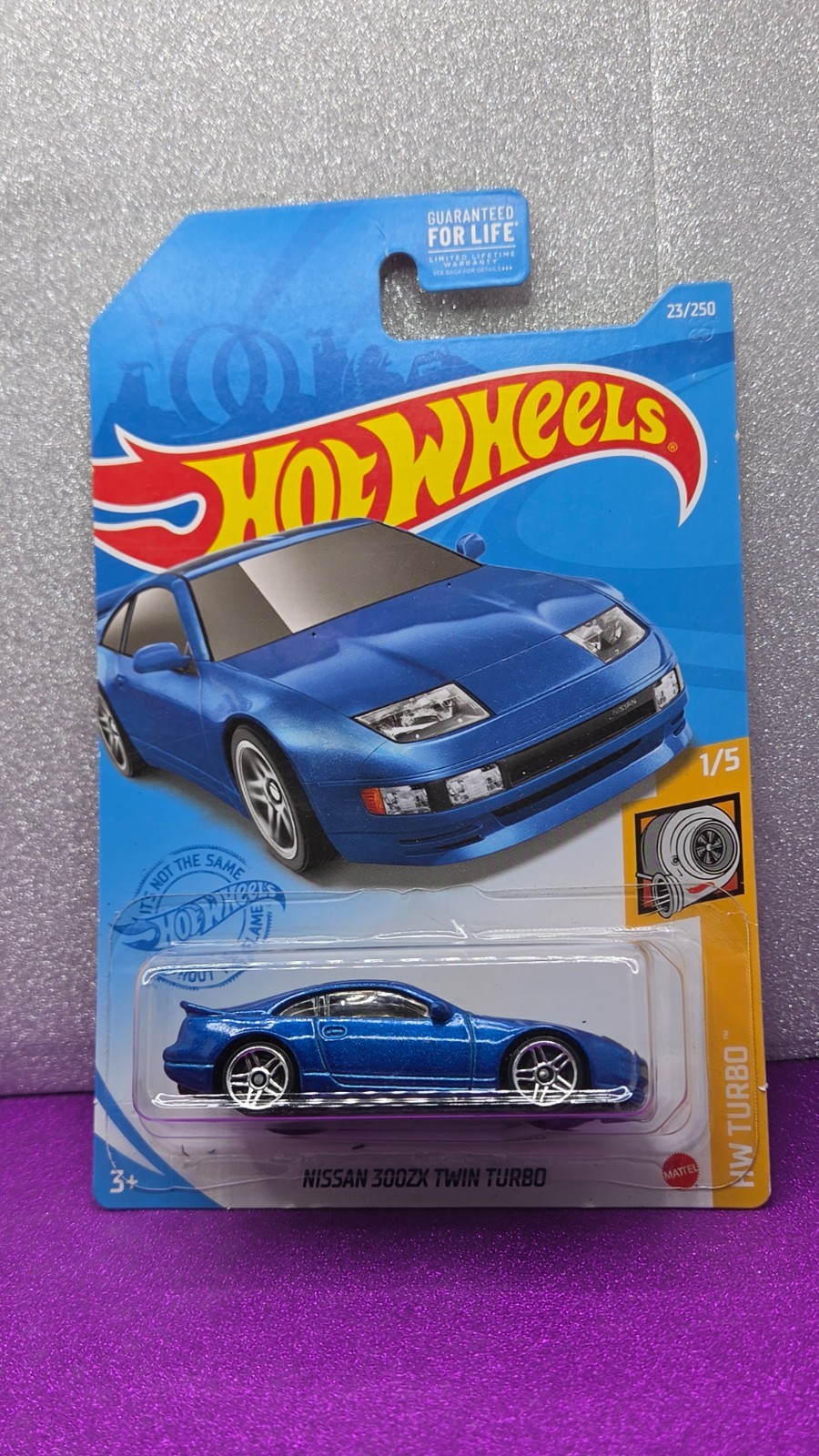 2! Nissan 300z Z Proto Hot Wheels Blue and Yellow HW Turbo Factory Fresh