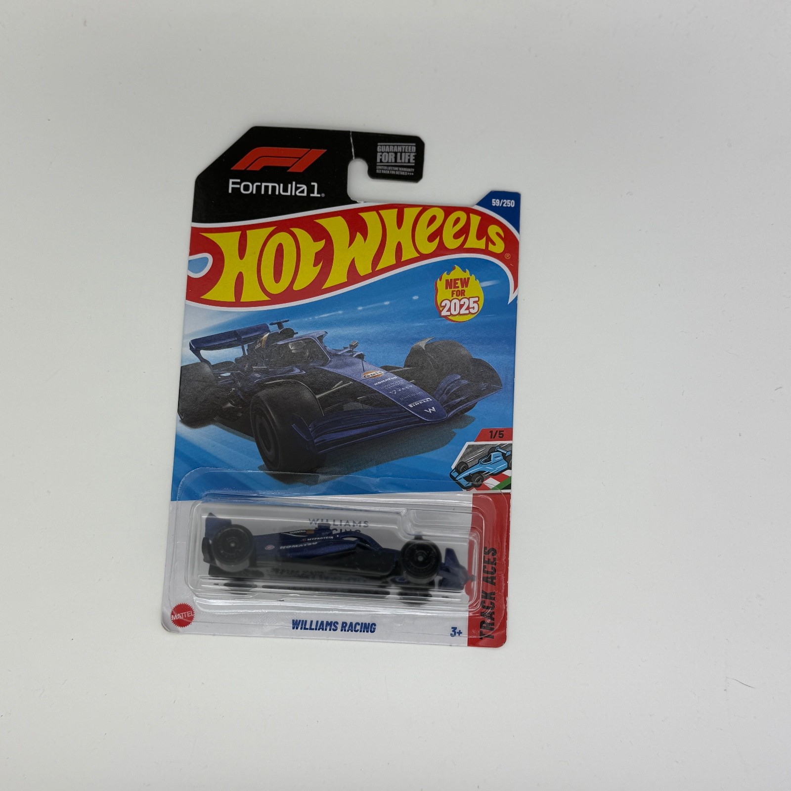 Hot Wheels Williams Racing Formula 1 F1 Blue Track Aces 2025 59/250