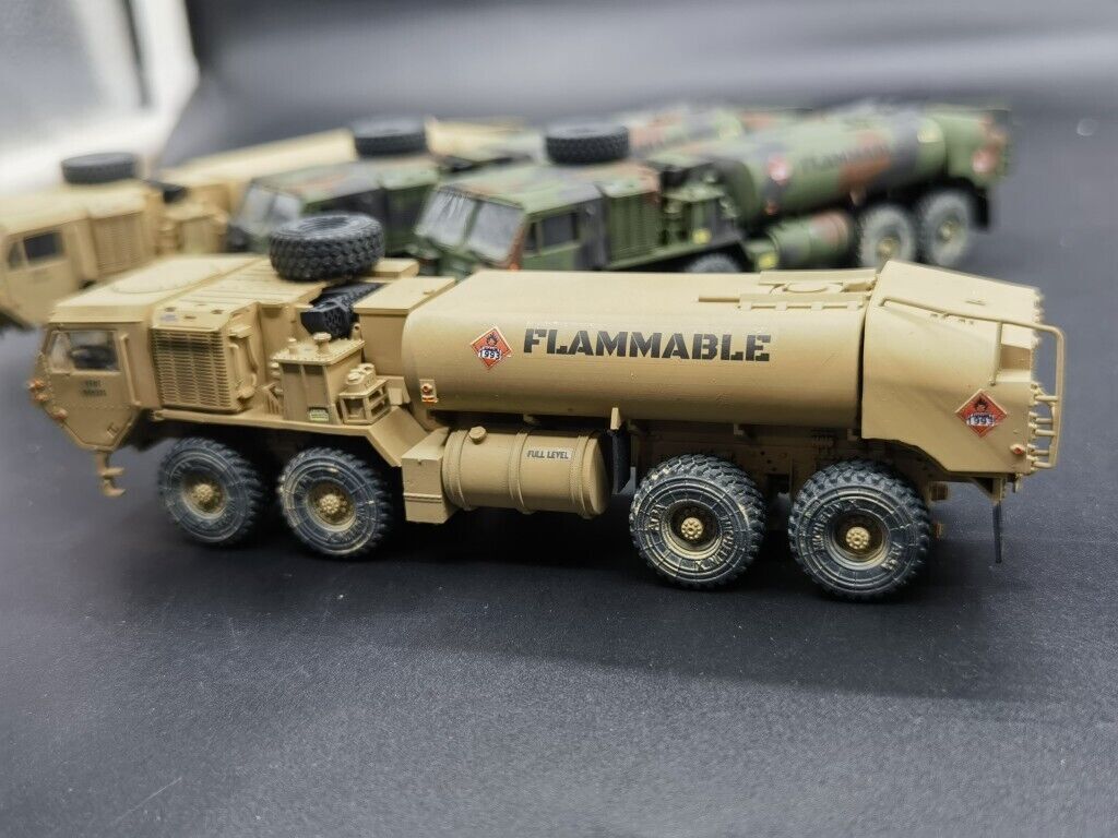 1/72 U.S. Army HEMTT M978 A4 Tanker NATO Tricolor Desert Color Model Finished