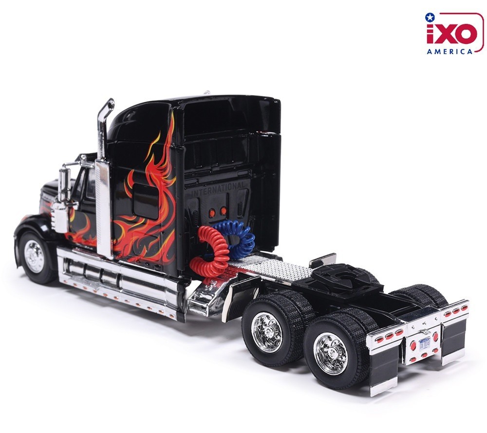 IXO MODELS U64TR008 1:64 2010 INTERNATIONAL LONESTAR – BLACK WITH FLAMES
