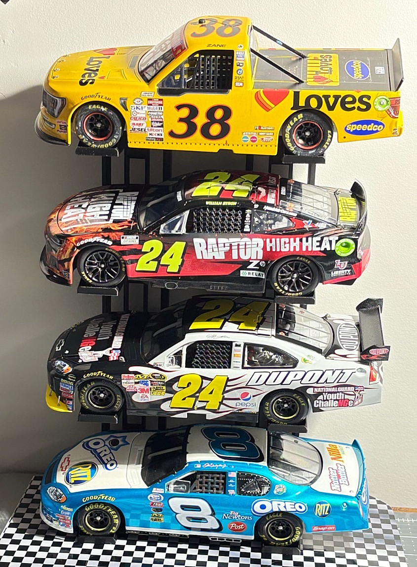 1/24 NASCAR/NASCAR TRUCK SERIES STACKING STANDS WITH MULTIPLE DISPLAYING OPTIONS