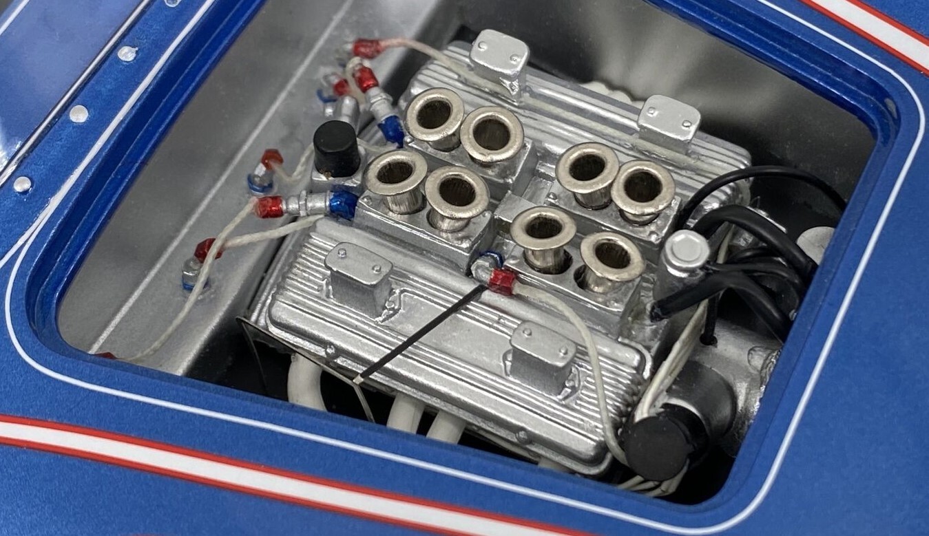 1 18 Race Car with Corvette Engine Classic Custom Concept 24 Built Model 12