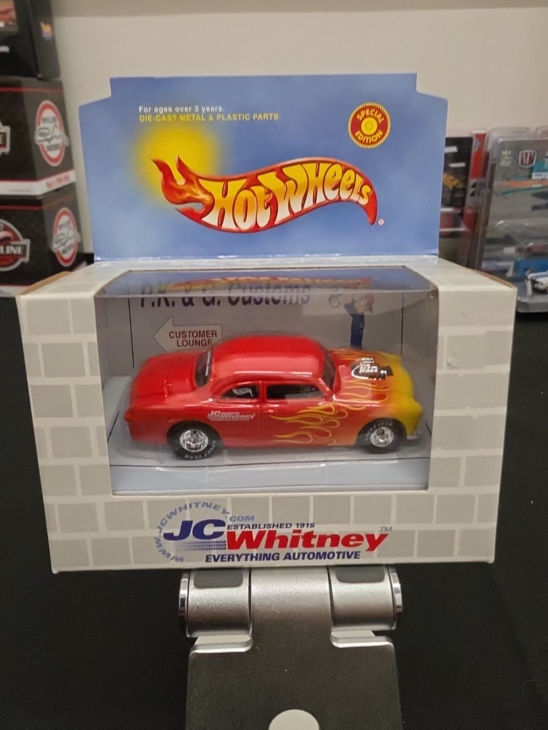 Hot Wheels J. C. Whitney Shoebox Red Flamed 1:64