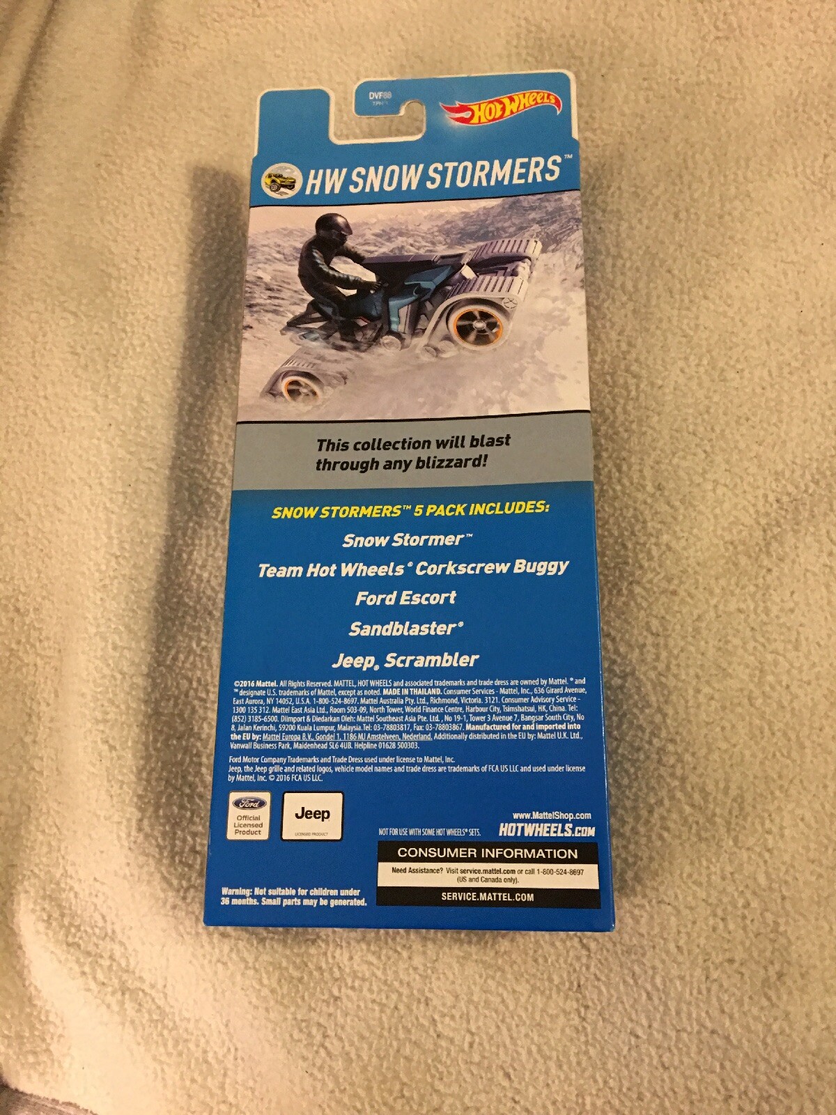 Hot Wheels Five Pack Snowstormers 2017 NEW UNOPENED PACKAGE B207