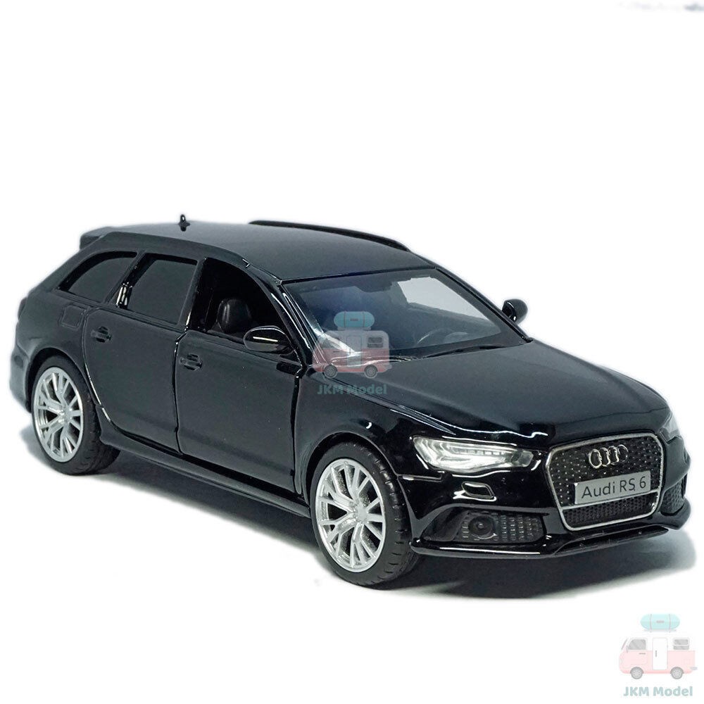 1:36 Audi RS6 Avant Model Car Diecast Toy Vehicle Collection Kids Gift Black