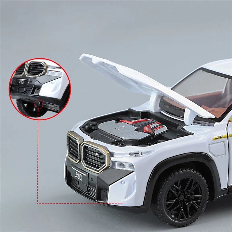 1:32 The XM SUV Alloy Sports Car Model Diecast Metal New Energy Car Vehicles Mod