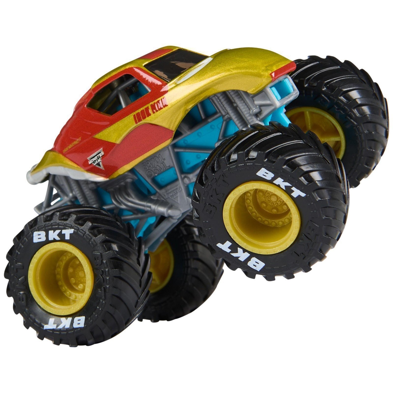 Monster Jam Marvel Iron Man Vs. War Machine Die-Cast Monster Trucks 1:64 Scale